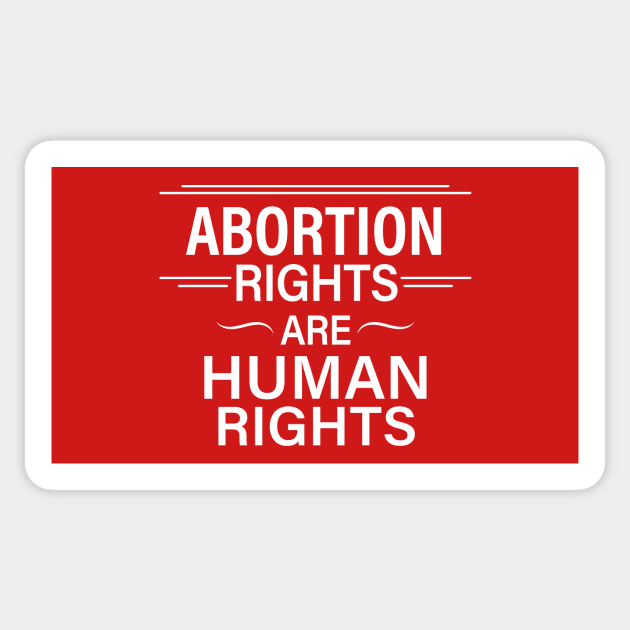 Abortion Rights are Human Rights Sticker by SWON Design